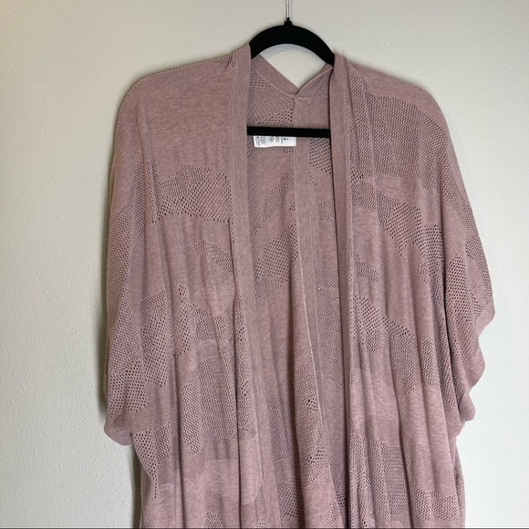 Lululemon Find Your Light Wrap Sweater Heathered Vintage Mauve Pink One Size - Picture 4 of 11